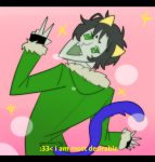  2013 animestuck fullres jin-nyeh nepeta_leijon no_hat rule63 solo starter_outfit text 