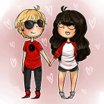  animated clothingswap dave_strider heart holding_hands jade_harley red_baseball_tee redrom rhyme-tyme shipping spacetime starter_outfit 