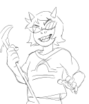  2017 dragon_cane fullres grayscale paperseverywhere sketch solo starter_outfit terezi_pyrope 