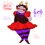  2024 blush casual chubstuck fashion fullres godtier jaggy_lines jane_crocker life_aspect maid obscenicon sketch solo text trollified 