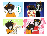  ! ... 2026 ? animals arms_crossed blush body_modification casual comic dancestors dream_ghost fashion fullres heart hug kankri_vantas kanned_tuna mituna_captor no_hat plushie porrim_maryam profile r_ch07 redrom shipping sweat text word_balloon 