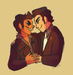 2019 arm_around_shoulder blackdiamond dd diamond diamonds_droog fullres holding_hands humanized jack_noir no_hat profile redrom retroscofflaws shipping spade spades_slick starter_outfit