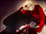  dave_strider fangame feastings flowers godtier head_on_lap hso_2012 karkat_vantas knight red_knight_district shipping 