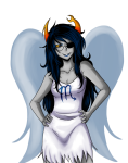  2011 eyepatch fairy_dress fullres illegal_vriska pride solo transparent vriska_serket 