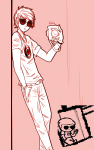  camera dave_strider homkb panel_redraw selfie solo starter_outfit 