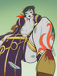 2016 blood body_modification fantroll fullres low_angle nsfw_source planetofjunk scars solo