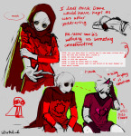 2024 ? dave_strider dirk_strider godtier heart_aspect knight on_stomach pesterlog prince red_baseball_tee s0urk1w1 self_harm sitting text time_aspect word_balloon