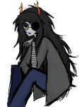  2026 artificial_limb blush eyepatch fullres muwwwsky solo starter_outfit vriska_serket 