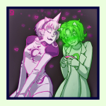  2015 blush fullres heart jasprosesprite^2 kallisto-chan nepeta_leijon nepetasprite redrom ship_name_needed shipping sprite wonk 