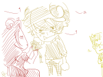  2spooky aradia_megido canesandsceptres crying fanoffspring limited_palette music_note shipping sollux_captor 