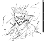  2025 art_program_in_frame artisticapparition blood empiricist's_wand eridan_ampora fullres grayscale headshot lineart monochrome sketch solo starter_outfit 