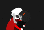  animated coolkids dave_strider godtier hollywood_makeouts image_manipulation kiss knight redrom redromcoms shipping terezi_pyrope 