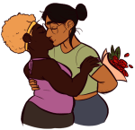  alternate_hair casetrippy casual fashion flowers guns_and_roses jade_harley kiss redrom request rose_lalonde shipping transparent 