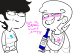  alcohol arms_crossed bana jane_crocker limited_palette roxy_lalonde starter_outfit 