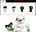  2011 alpha_kids animated arms_crossed dirk_strider fullres fusion jake_english jane_crocker lil_hal roxy_lalonde silhouette sprite_mode starter_outfit text transparent ximerika 