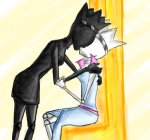  2011 black_queen bq crown doctorcorby fullres kiss prospit queen's_dress queenship redrom shipping sitting white_queen wq 