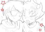 2025 blush dave_strider fullres godtier grayscale karkat_vantas knight monochrome ohmynyah red_knight_district redrom shipping sketch stars starter_outfit time_aspect