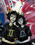  blind_love chamlis holding_hands no_glasses palerom shipping sollux_captor terezi_pyrope 