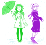  jade_harley limited_palette rain rose_lalonde striderswag umbrella 