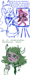  2018 amisia_erdehn ancestors back_angle blush casual comic fashion fullres her_imperious_condescension hiveswap lynera_skalbi sketch text theme_coloring unusualthought 