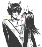 2013 dancestors fullres grayscale heart highlight_color jaggy_lines latula_pyrope lunaticjin mituna_captor no_hat radrom redrom shipping starter_outfit