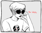  dave_strider ectobiolodaddy freckles highlight_color solo starter_outfit 