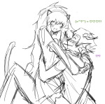  2025 ? alley_cat blush cronus_ampora dancestors emoticon fullres grayscale heart hug meulin_leijon muwwwsky redrom shipping sketch smoking starter_outfit sweat text 