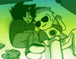  2024 dave_strider fullres jaggy_lines karkat_vantas limited_palette lying nintendo red_baseball_tee red_knight_district shipping starter_outfit tgcg 