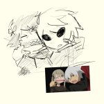 2025 dave_strider fullres grayscale k0lee karkat_vantas lineart monochrome parody red_knight_district redrom shipping sketch soul_eater wonk