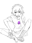  artist_needed highlight_color inexact_source lineart rose_lalonde solo starter_outfit 
