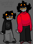  2026 dancestors freckles fullres jaggy_lines kankri_vantas karkat_vantas lizardcakezzz starter_outfit vantases 