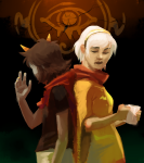 2013 back_to_back beverage dragon_cape fullres godtier light_aspect paperseverywhere rose_lalonde seeing_terezi seer terezi_pyrope