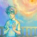  checked clouds cruxite food john_egbert limited_palette meteor solo starter_outfit 