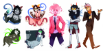  2018 arms_crossed art_dump aspect_symbol crossdressing dogtier dream_ghost fashion formal fullres hilaletto jade_harley nepeta_leijon space_aspect steven_universe vriska_serket 