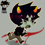  2026 aspect_symbol blood_aspect fullres homes_smell_ya_later karkat_vantas poff_null solo sprite_mode starter_outfit weapon 
