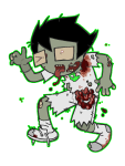  2023 blood fullres gore halloweenstuck jaggy_lines john_egbert littlestpetgoth solo starter_outfit zombiestuck 