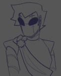 2023 candy_timeline dave_strider davebot grayscale homestuck^2 ouroblorbos solo time_aspect