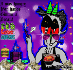  animated blingee cannibalism nepeta_leijon no_hat solo tentabrobpy text 