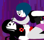  2020 abby buzzingroyalty fullres jaggy_lines kneeling lying meme pastiche psycholonials redrom shipping zabblepie zhen 