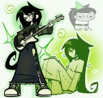  2026 art_dump casual fashion fullres hat image_manipulation instrument jade_harley profile sitting solo sprite_mode stars starter_outfit wonk zuki.awu 