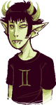  2014 fullres jaggy_lines limited_palette magdaneela no_glasses sollux_captor solo starter_outfit transparent 