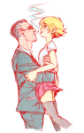  age_discrepancy blush carrying dad glasses_added hug jane&#039;s_hot_dad no_hat profile redrom roxy_lalonde shipping smoking yallo 
