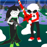  2012 3_in_the_morning_dress dave_strider diamond fullres girl's_best_friend jade_harley jaggy_lines land_of_frost_and_frogs pastiche red_baseball_tee scarlet_ribbitar yorsh 