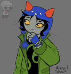  2026 butterzowie cat_hat dave_strider freckles fullres image_manipulation jaggy_lines nepeta_leijon red_baseball_tee sprite_mode starter_outfit 