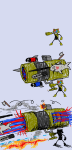  2016 animals axe chainsaw comic dancestors fullres gun jaggy_lines mituna_captor sailorbeefcake scribble_mode sick_fires solo starter_outfit weapon 