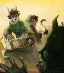  2014 ancestors back_to_back blood body_modification chainsaw fullres paperseverywhere sickle starter_outfit strife the_dolorosa the_sufferer zombiestuck 