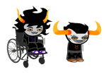 2025 alexabraixen clothingswap facepaint fullres gamzee_makara image_manipulation jaggy_lines sprite_mode starter_outfit tavros_nitram transparent wheelchair