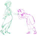 2015 crossover fashion fullres gash_sash godtier kanaya_maryam light_aspect profile rose_lalonde rosemary seer shipping sketch steven_universe yerlosing