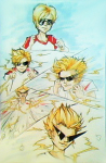  crossover dave_strider dirk_strider dragonball_z red_baseball_tee source_needed the_truth 