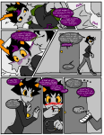  2026 blackrom blood blush catfish comic crossover eridan_ampora fullres head_out_of_frame jaggy_lines karkat_vantas lying nepeta_leijon noncon profile reverse_hug scoundrellyfeline shipping starter_outfit thought_balloon twokinds word_balloon 